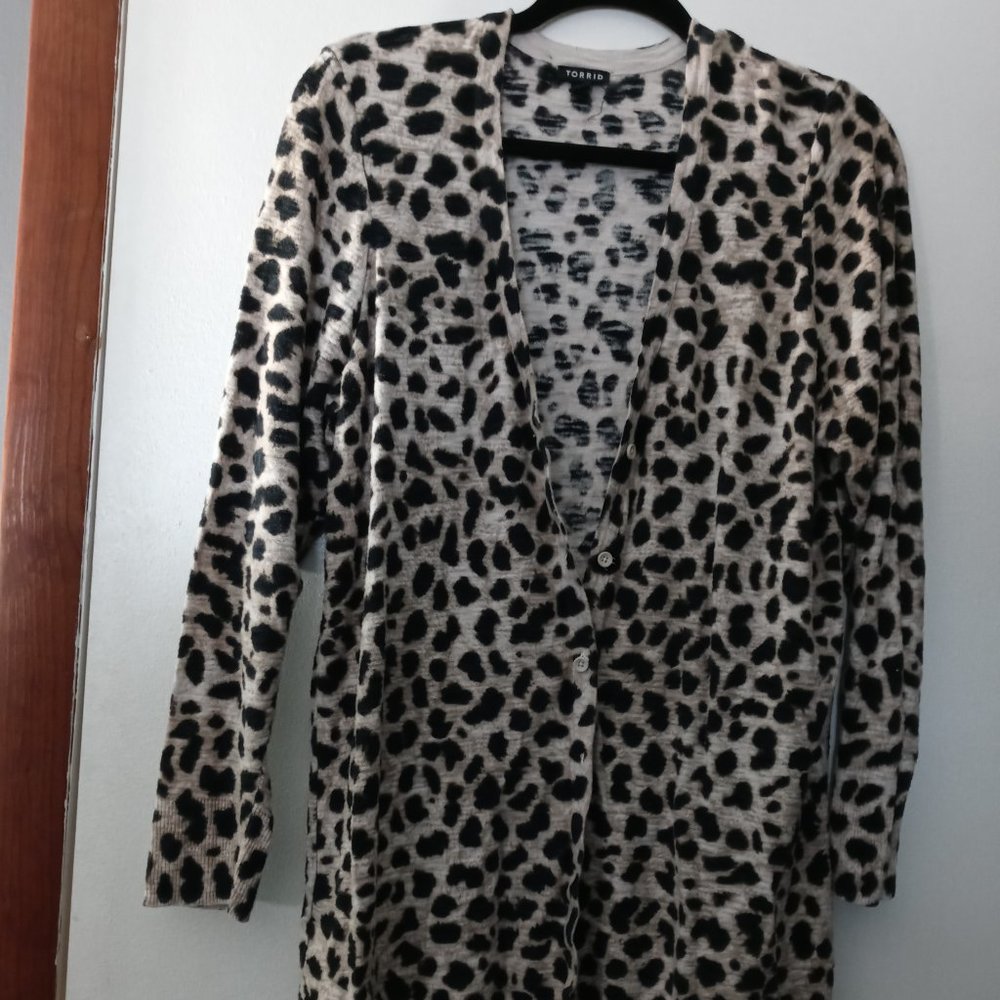 Torrid Leopard Cardigan